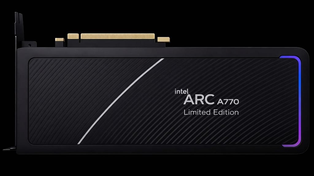 Intel ARC A770 Graphics Card Back