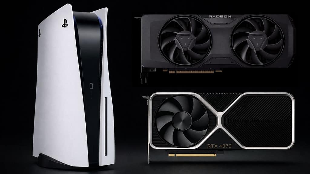 PS5 GPU equivalent, RTX 4070 and RX 7700 XT